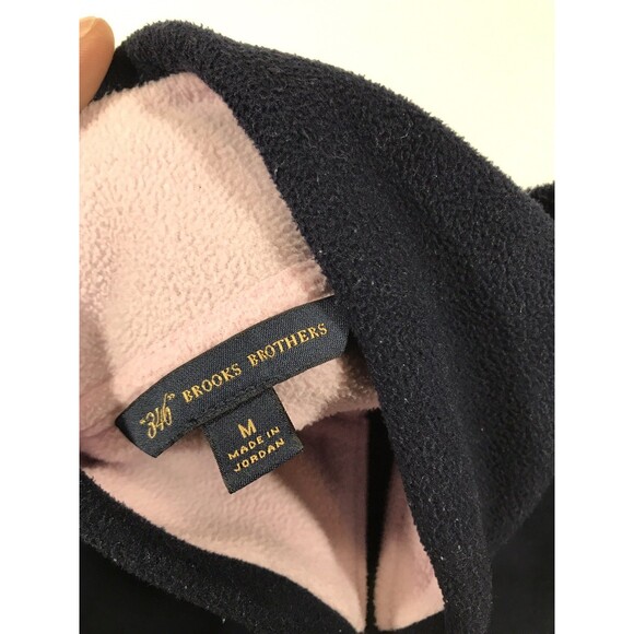 Brooks Brothers 346 Womens 3/4 Zip Pullover Navy Blue Size Medium - Picture 5 of 8